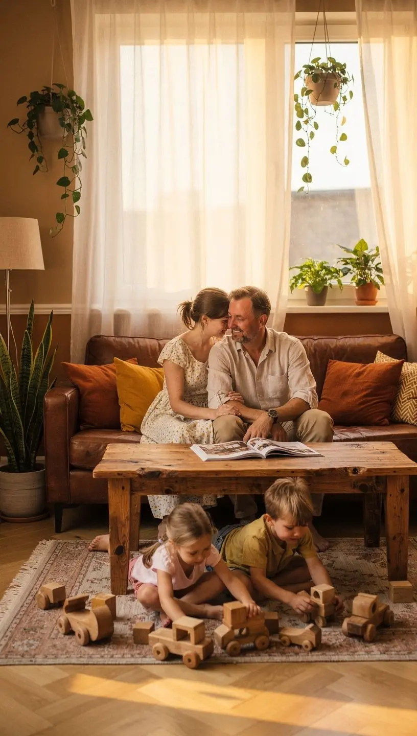 Dizainera izstrādāts bērnu stūrītis ar jautrām krāsām un izturīgiem materiāliem, kas piemēroti mazajiem.